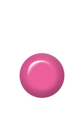 Swatch of IBD Just Gel Polish Fruity Fizz, a bright bubblegum pink crème with a playful, high-gloss finish.